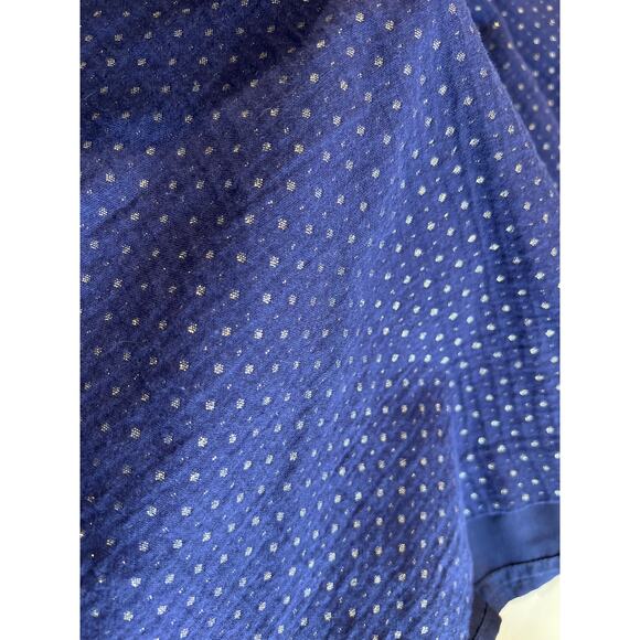 Dressed Up by Gymboree Womens Navy Metallic Silver Skirt Size 12 Length 23" Prep - Picture 2 of 9